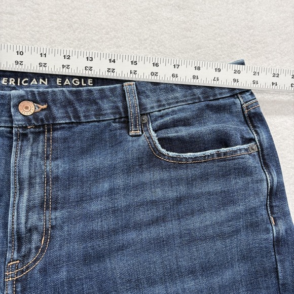 American Eagle Outfitters Wide Leg Jeans in Medium Blue - Picture 7 of 14